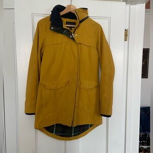 Pendleton Women's Med. Yellow Raincoat with Plaid Lining